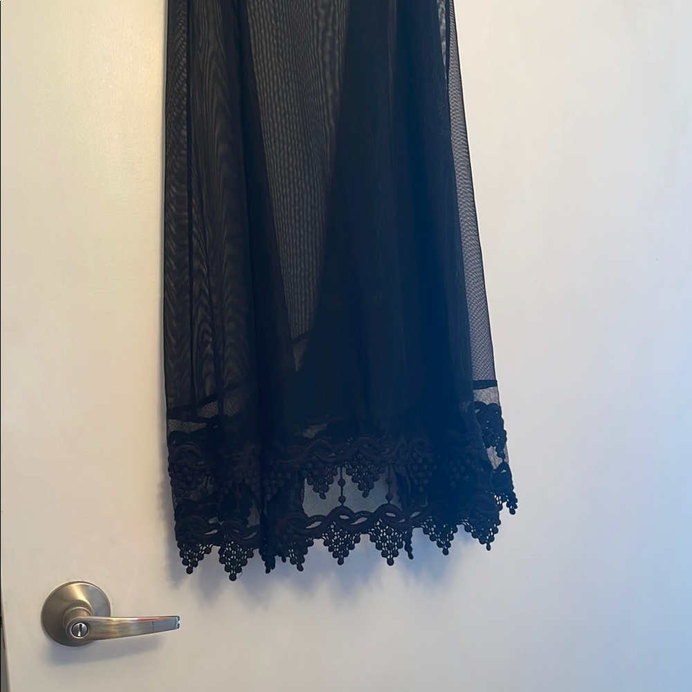 Elegant Black Sheer Dress - Picture 5 of 6